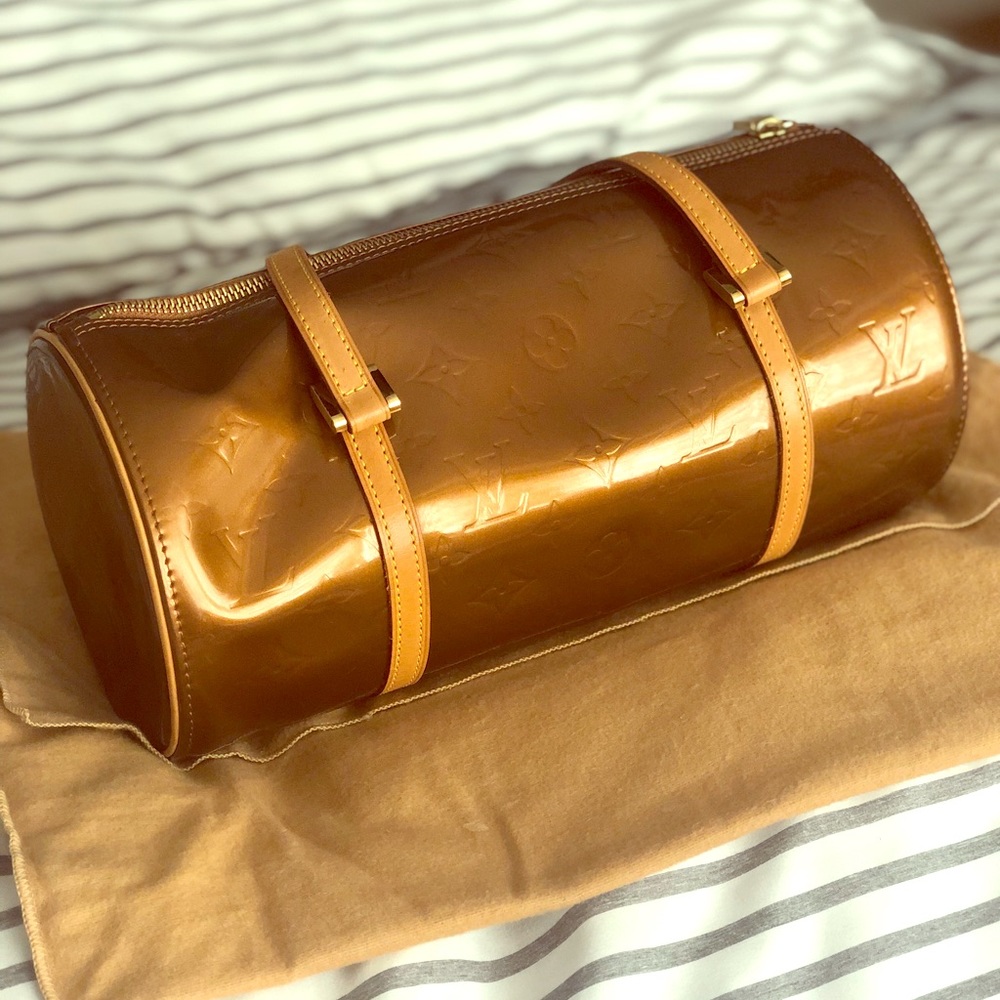 Louis Vuitton Bronze Vernis Barrel Bag